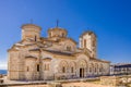 St Pantelejmon - Ã¢â¬ÅPlaosnikÃ¢â¬Â Church in Ohrid, Macedonia Royalty Free Stock Photo